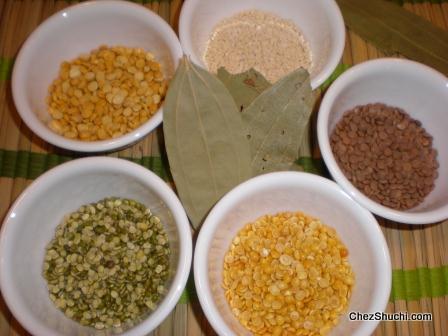 lentils for panchmel dal